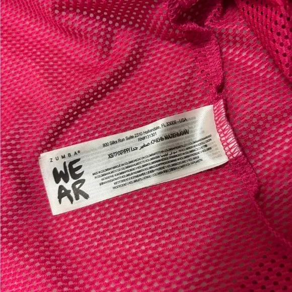 Zumba Pink and Orange Tank Top - Picture 5 of 6